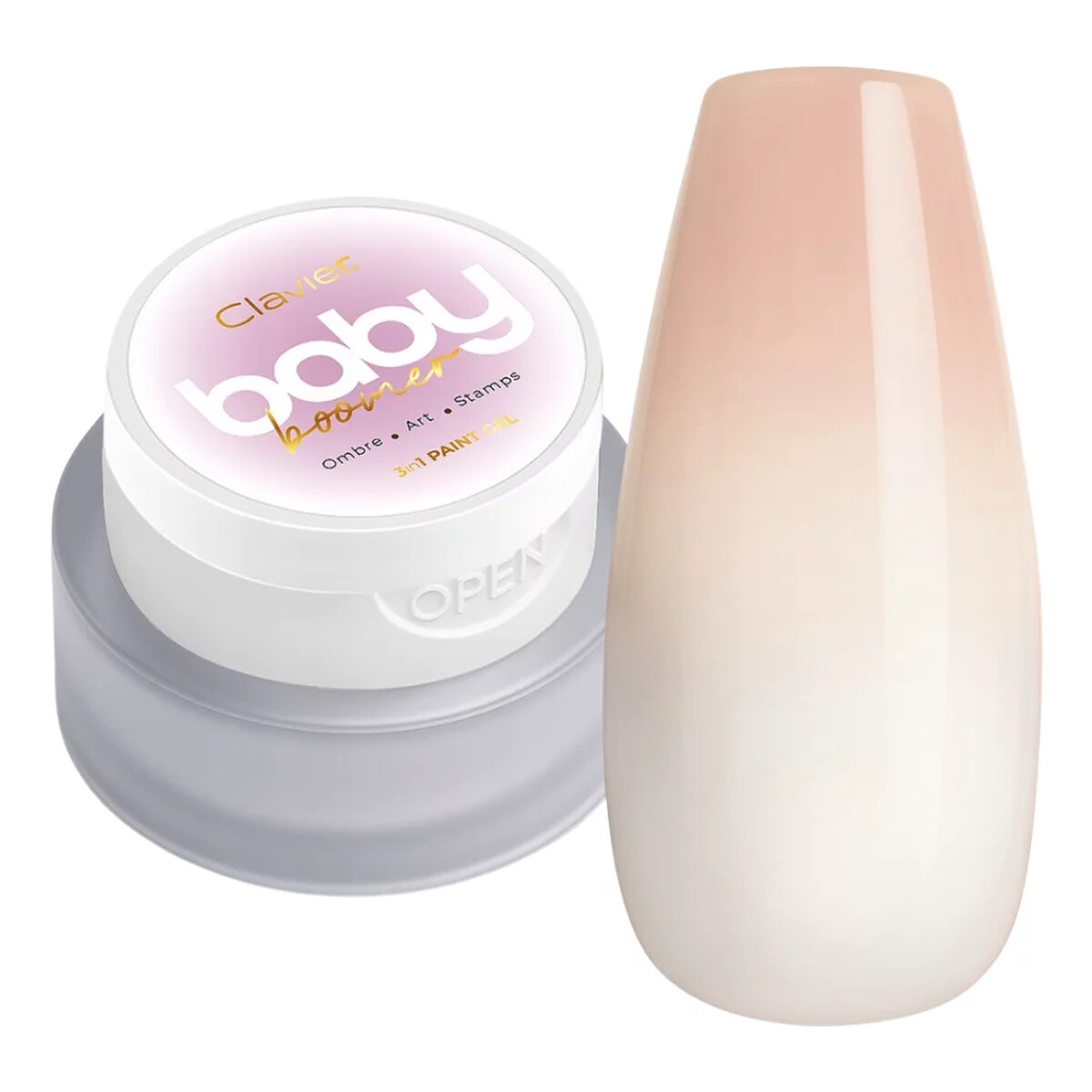 Clavier Baby Boomer Ombre żel do paznokci 3w1 3g