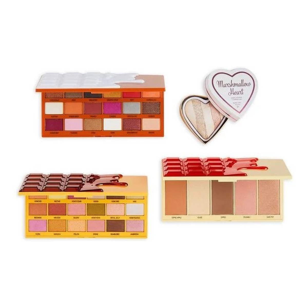 Makeup Revolution I Heart Revolution Chocolate Heart Gift Zestaw Prezentowy Do Makijażu Twarzy I Oczu