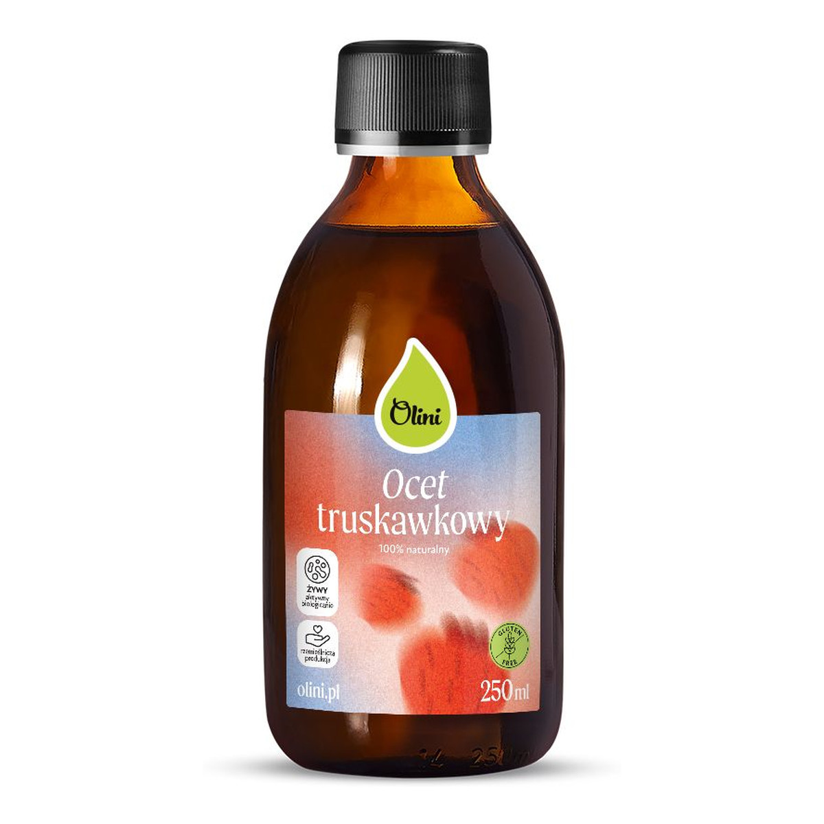 Olini Ocet truskawkowy naturalny niefiltrowany 250ml