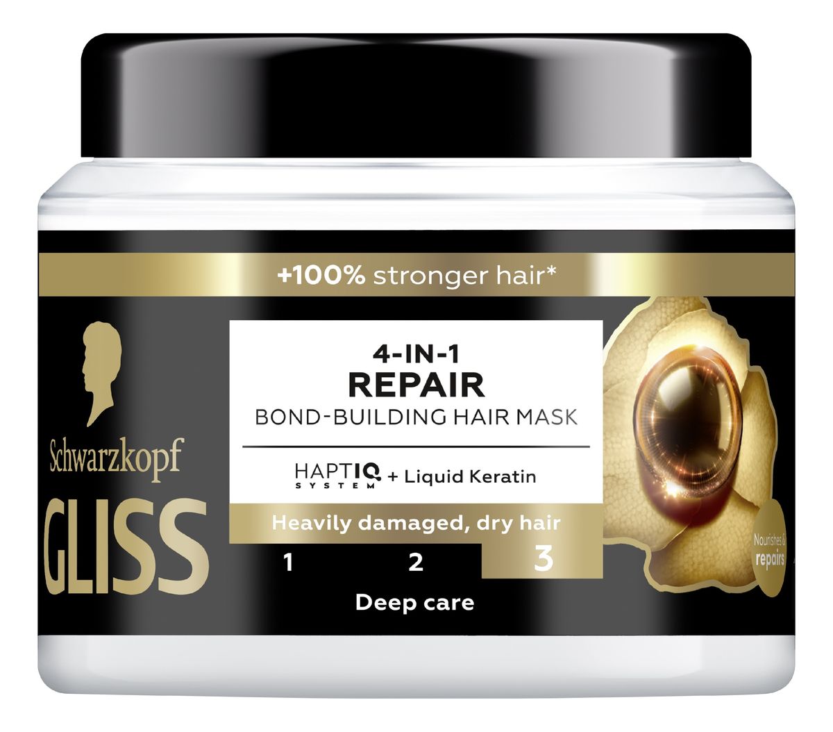 Gliss trt ultra repair maska do włosów odżywcza 4w1 400 ml