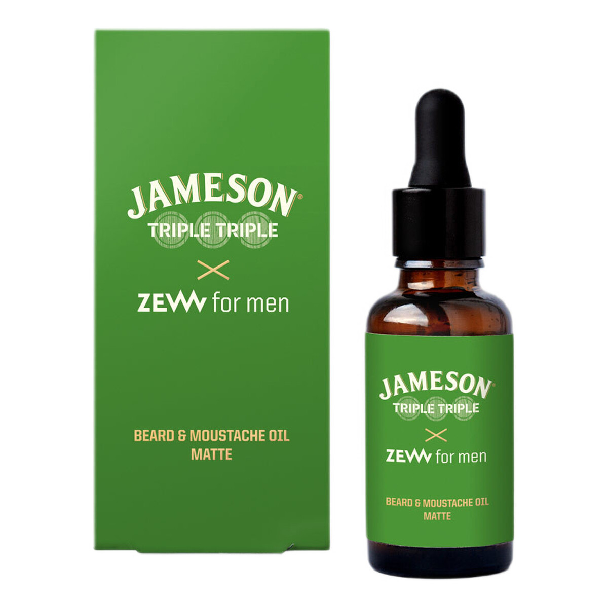 Zew For Men Jameson Triple Triple x ZEW for men matowy Olejek do brody 30ml