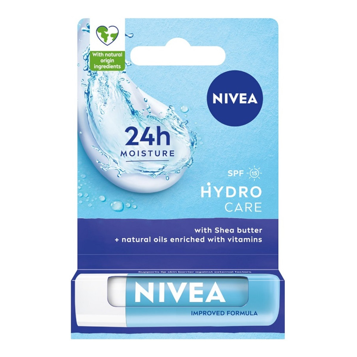 Nivea Hydro Care Pielęgnująca pomadka do ust 4g