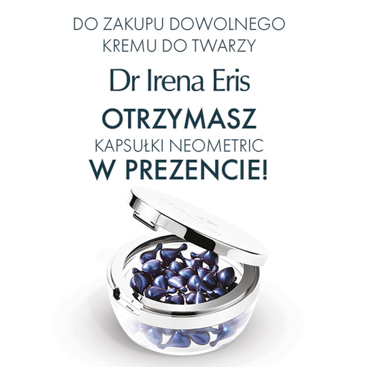 Dr Irena Eris Neometric Kapsułki 50+ Redukujące Zmarszczki Wokół Oczu i Ust Noc 45 szt