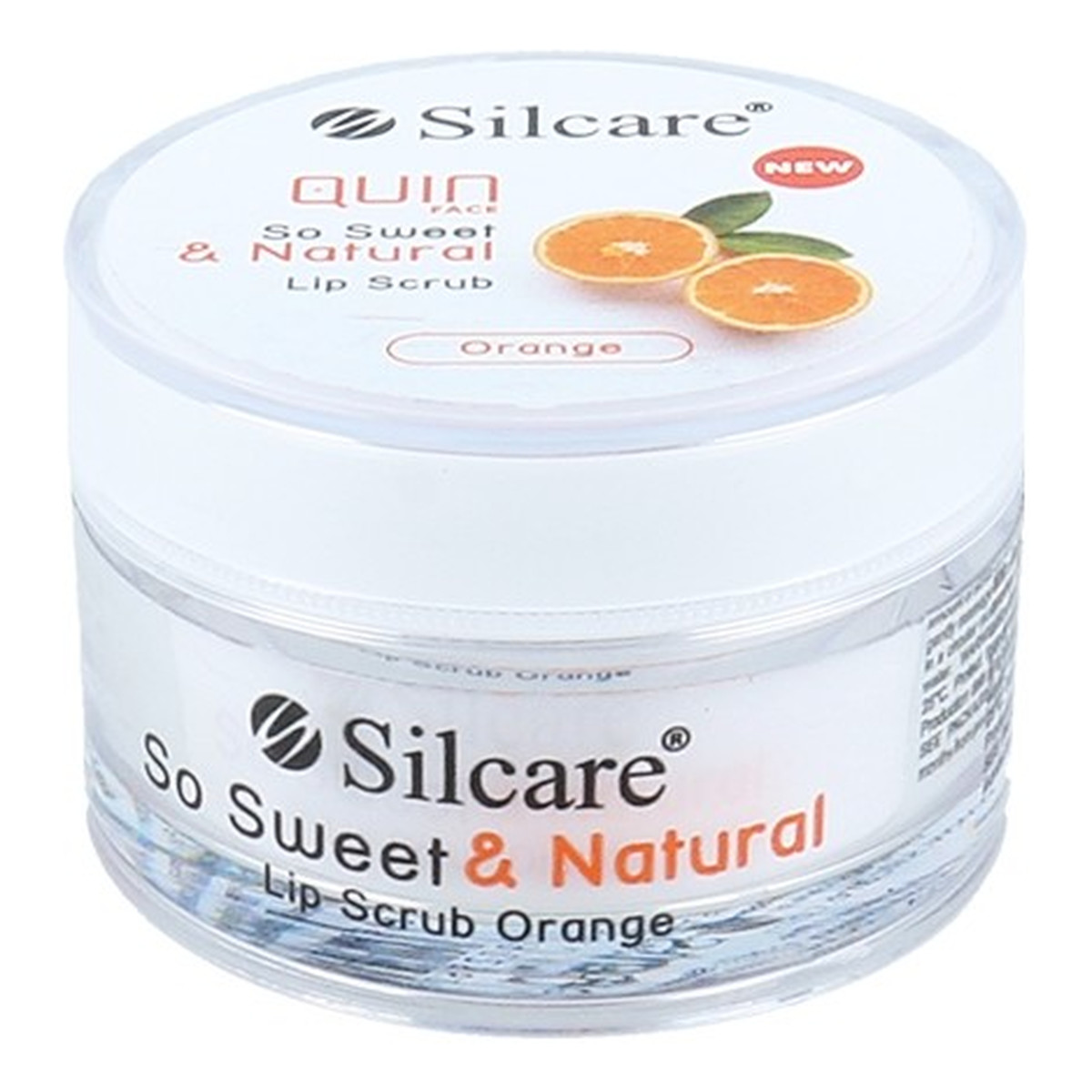 Silcare Quin Face So Sweet & Natural Lip Scrub Cukrowy Peeling Do Ust Orange 15g