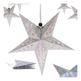 Ozdoba świąteczna-gwiazda papierowa witraż 3d (30cm) 1szt