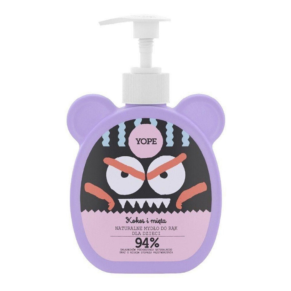 Yope Naturalne mydło do rąk dla dzieci Kokos i Mięta 400ml