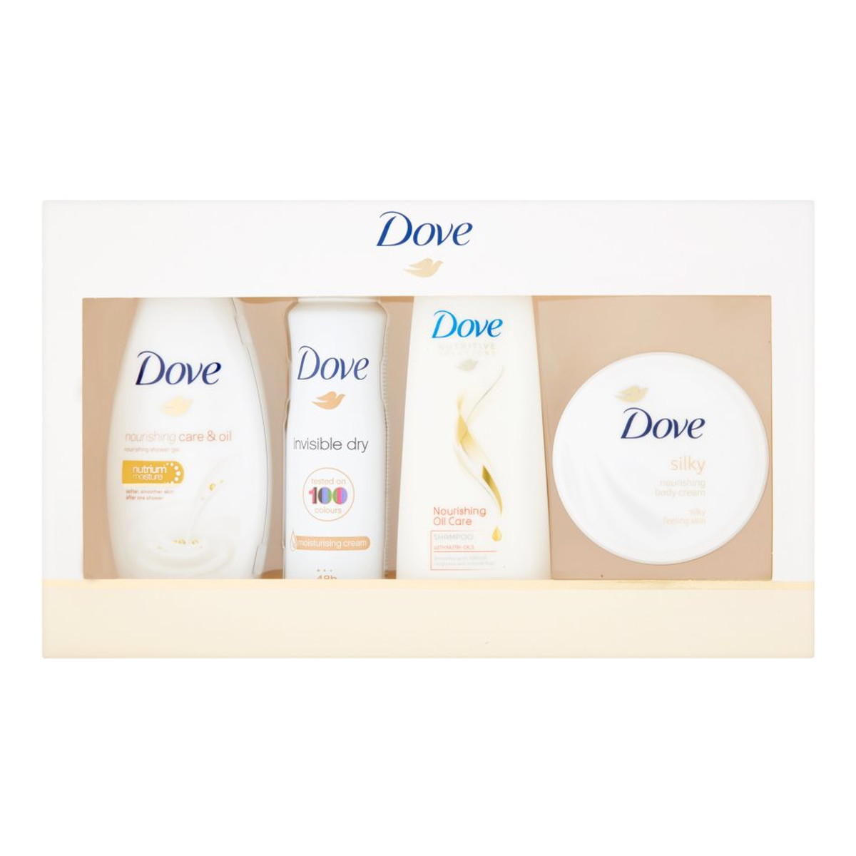 Dove Zestaw kosmetyków Żel + Dezodorant + Szampon + Krem Silk