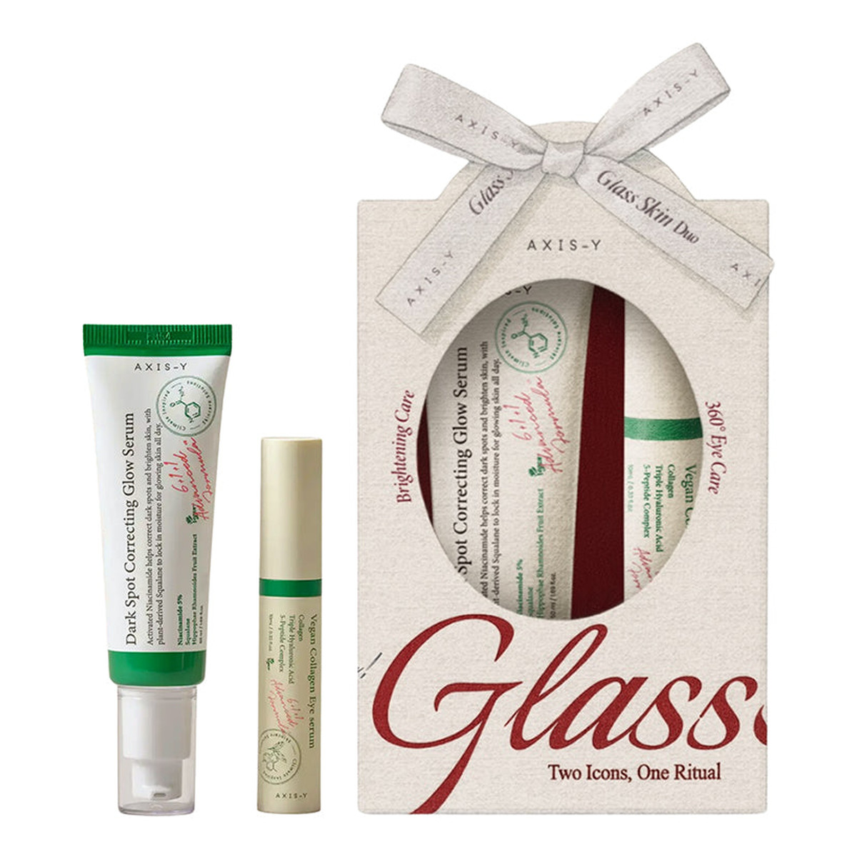 Axis-Y Glass Skin Duo Dark Spot Correcting Glow Serum zestaw 10ml