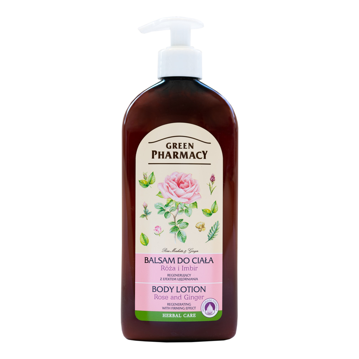 Green Pharmacy Herbal Cosmetics Body Care Balsam Do Ciała Róża i Imbir 500ml