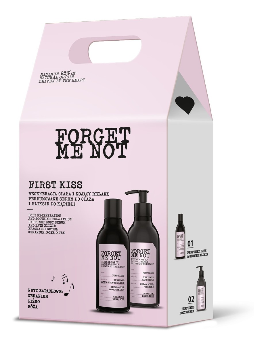 Zestaw prezentowy forget me not (eliksir do kąpieli 400 ml + serum do ciała 300 ml)