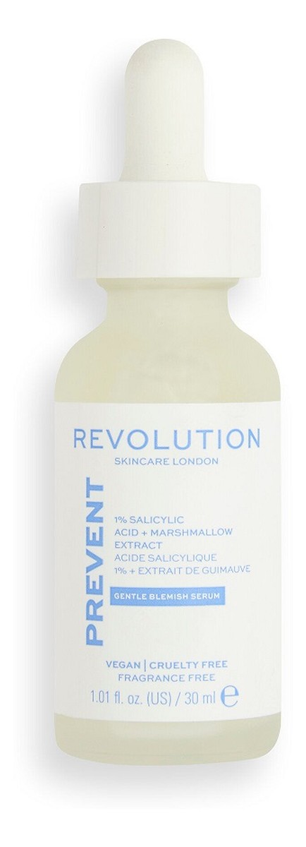 Skincare Prevent 1% Salicylic Acid Serum with Marshmallow Extract serum z 1% kwasem salicylowym i ekstraktem z prawoślazu