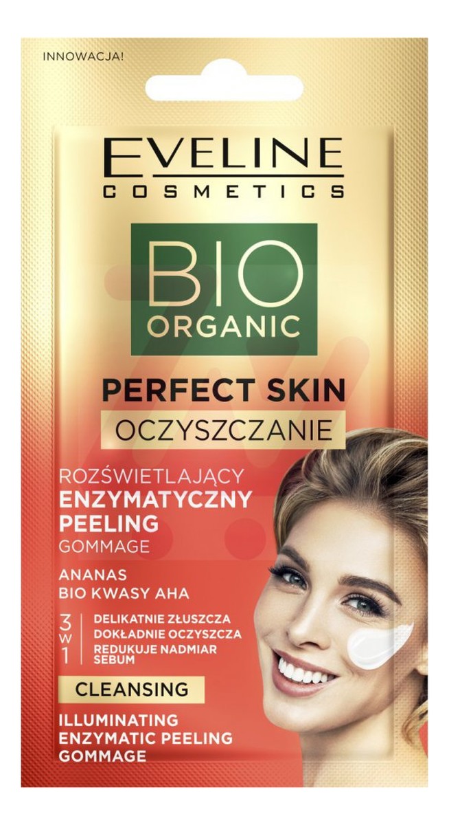 Perfect Skin Rozświetlający Enzymatyczny Peeling z bio kwasami AHA i ananasem