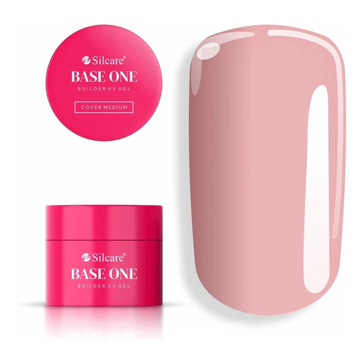 Silcare Base One Cover Medium Żel budujący do paznokci 50g