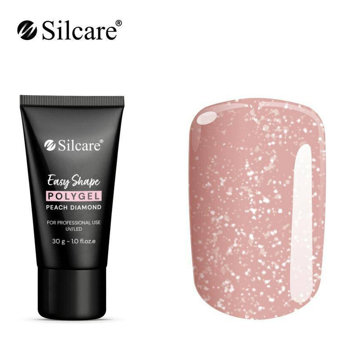 Silcare Easy shape polygel akrylożel do paznokci peach diamond 30g