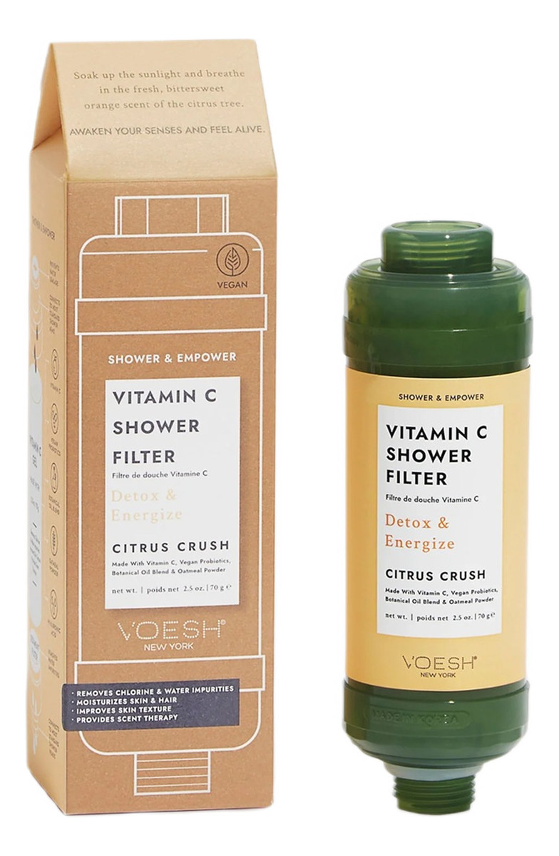 Vitamin c shower filter filtr prysznicowy z witaminą c do ciała i skóry głowy citrus crush