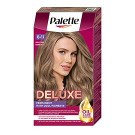 Deluxe oil-care color farba do włosów trwale koloryzująca z mikroolejkami 8-11 chłodny blond
