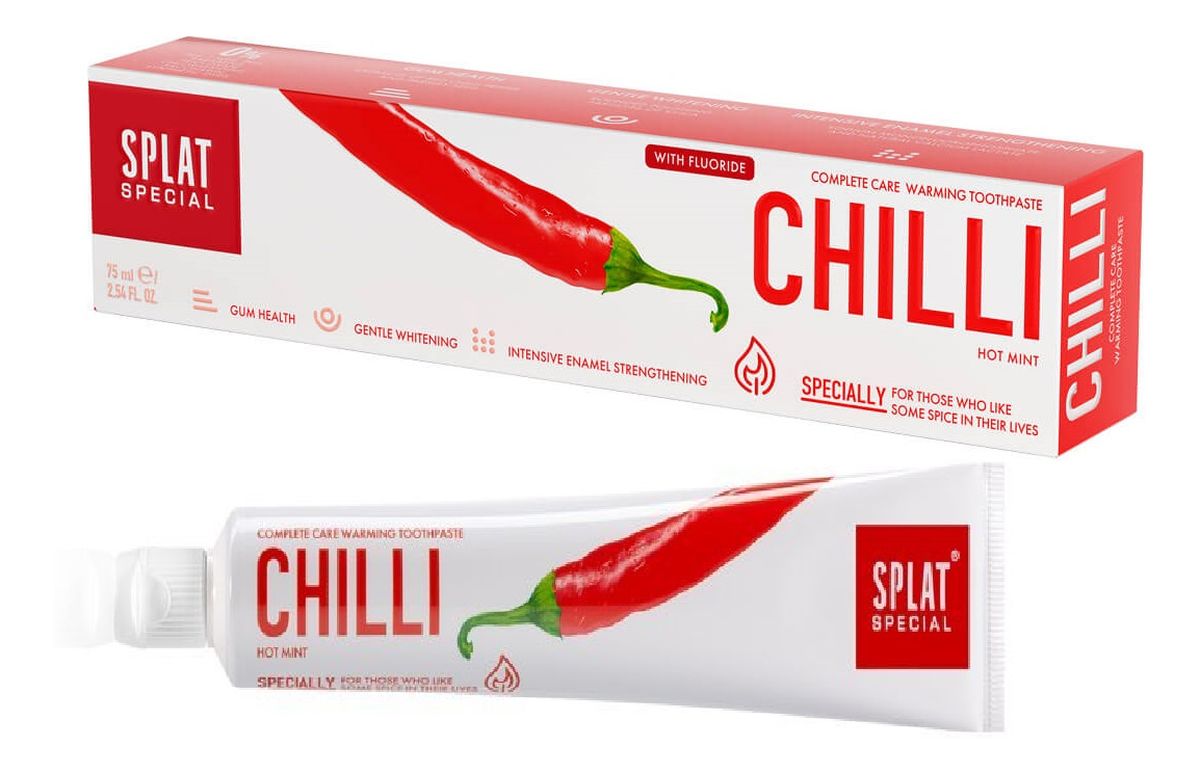 Special chili whitening toothpaste wybielająca pasta do zębów hot mint