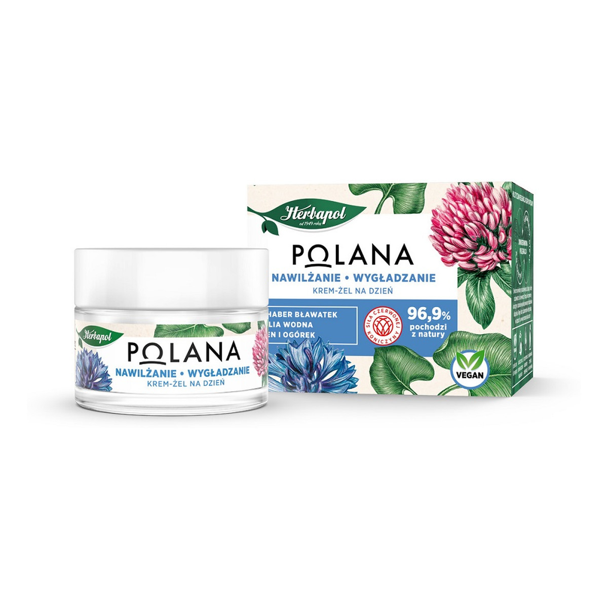 Herbapol Polana Nawilżanie i Wygładzanie Krem-żel do twarzy na dzień 50ml