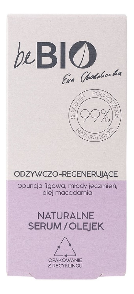 Naturalne serum/olejek do twarzy odżywczo-regenerujące