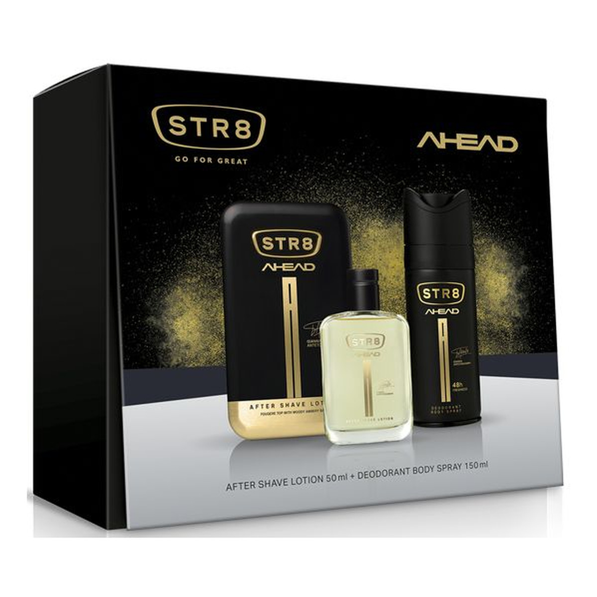 STR8 Ahead zestaw prezentowy (woda po goleniu 50ml + dezodorant spray 150ml)