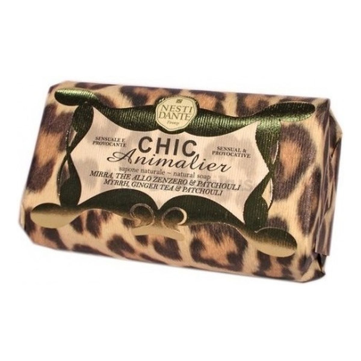 Nesti Dante Chic Animalier Mydło toaletowe brązowy lampart 250g