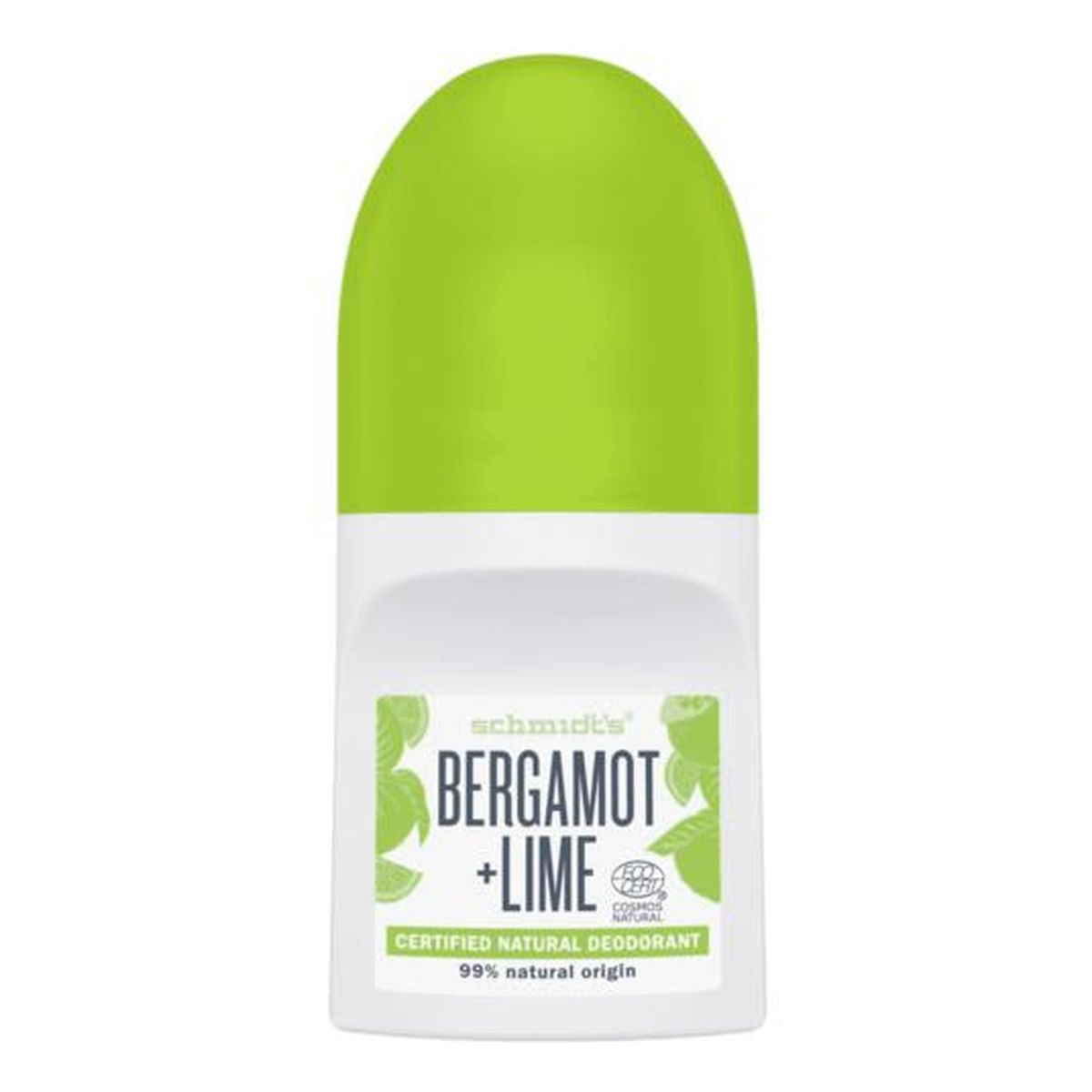 Schmidt's Natural Deodorant Roll-on naturalny Dezodorant w kulce bergamotka & limonka 50ml