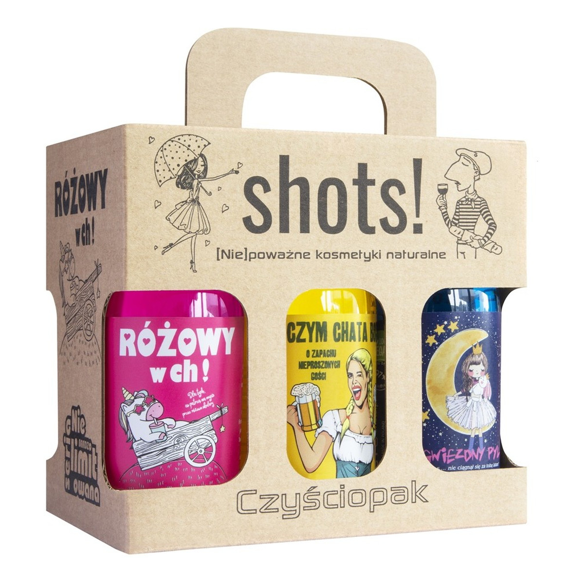 Laq Czyściopak Shots! Zestaw żeli pod prysznic 6x100ml 600ml