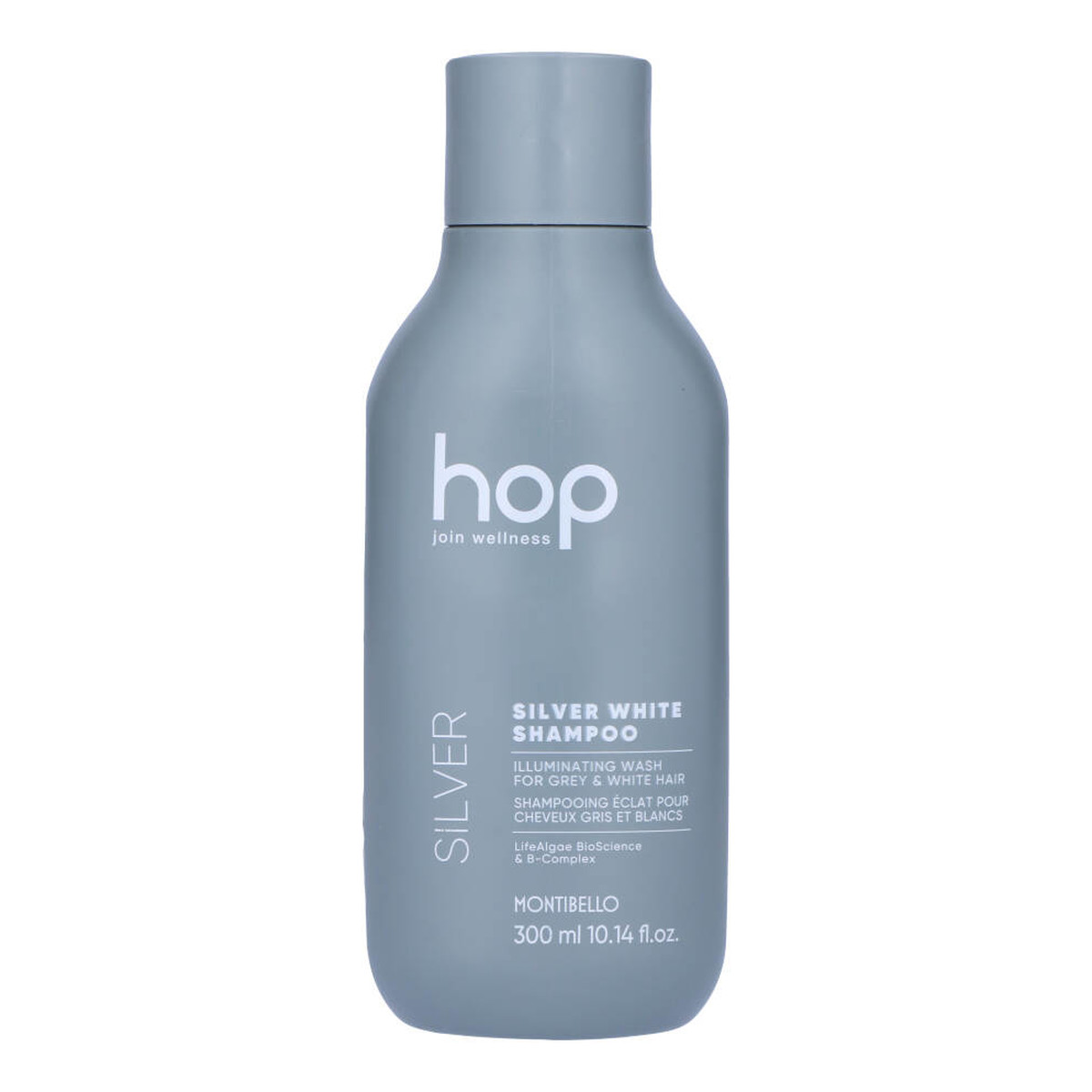 Montibello HOP Silver White Shampoo Szampon rozświetlający do włosów siwych i platynowych 300ml