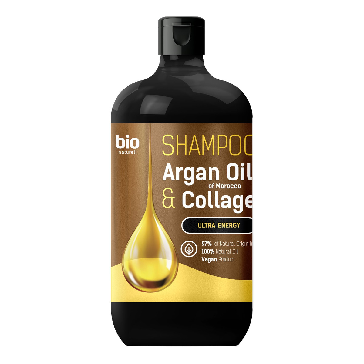 Bio Naturell Szampon z marokańskim olejem arganowym i kolagenem do każdego rodzaju włosów 946ml