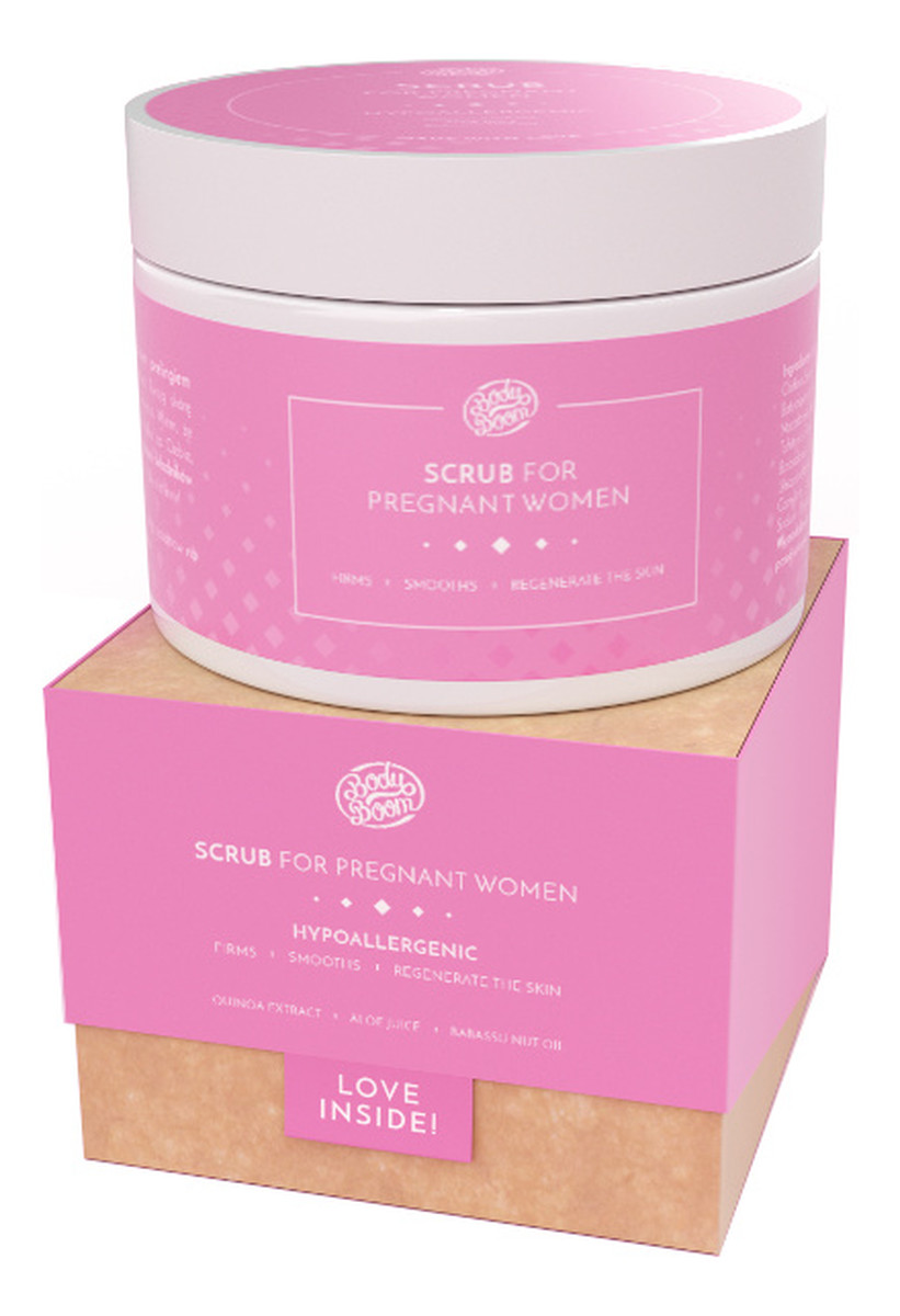 Peeling dla kobiet w ciąży i karmiących hipoalergiczny Wyciąg z Komosy Ryżowej & Sok Aloesowy