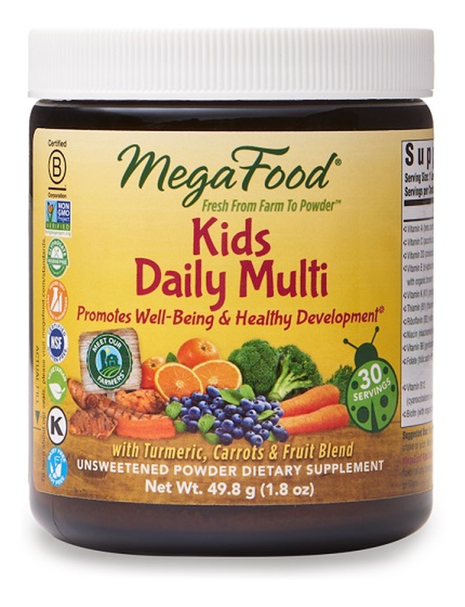 Kids daily multi multiwitaminy dla dzieci w proszku suplement diety
