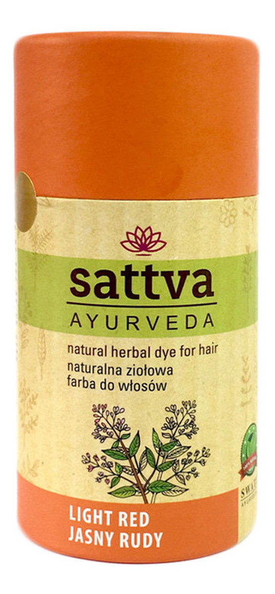 Naturalna Ziołowa Farba/henna Do Włosów Jasny rudy Light Red (11)