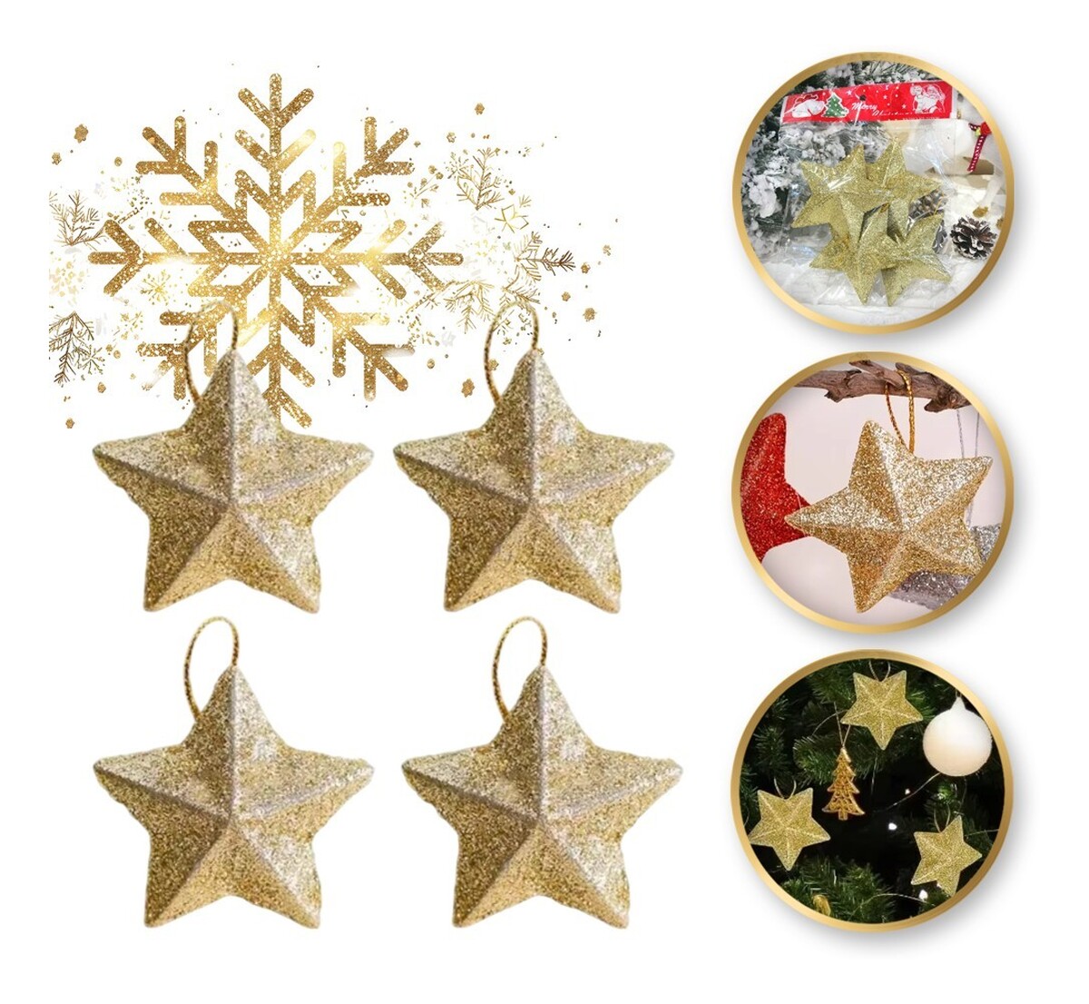 Komplet zawieszek choinkowych