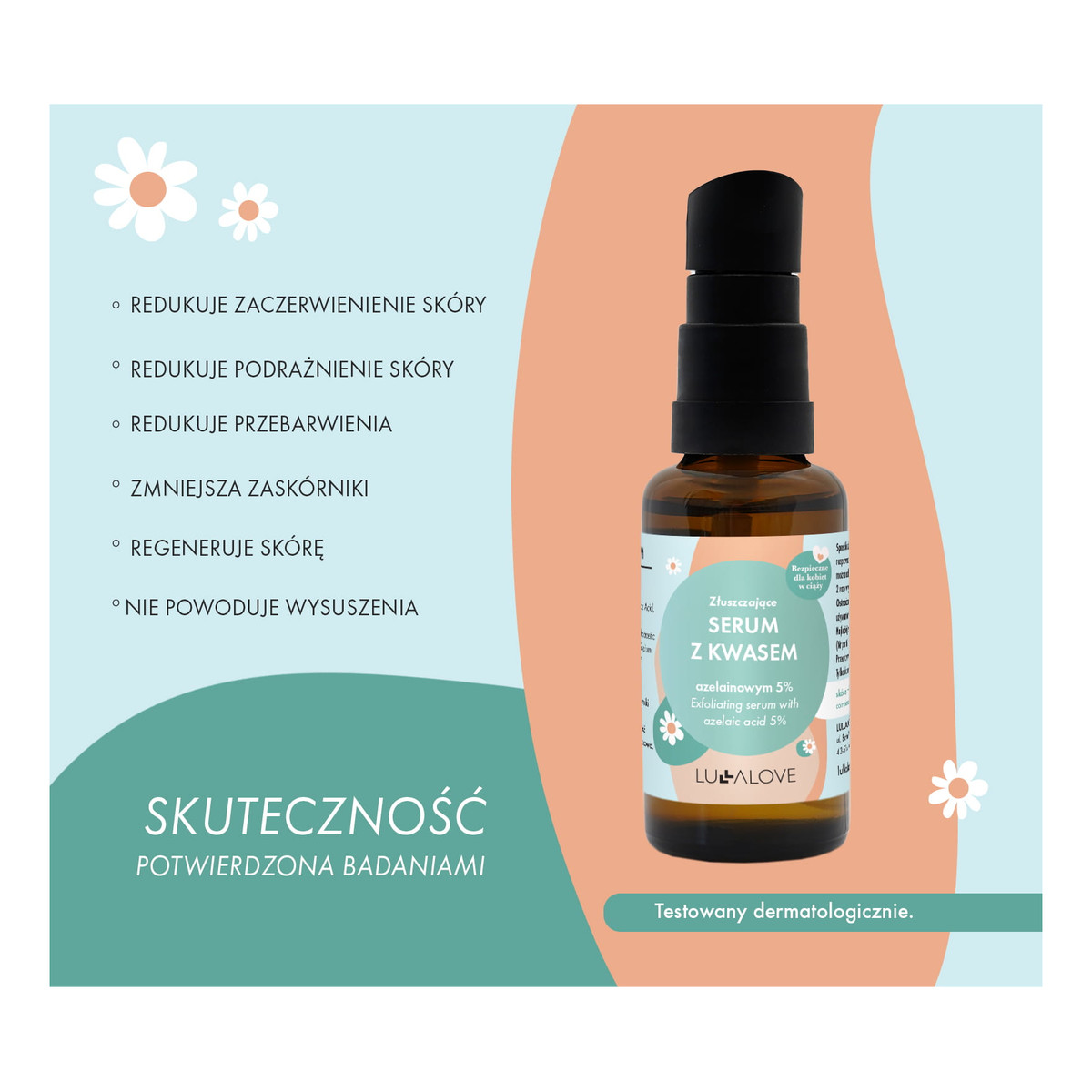 Lullalove Złuszczające serum z kwasem azelainowym 5% 30ml