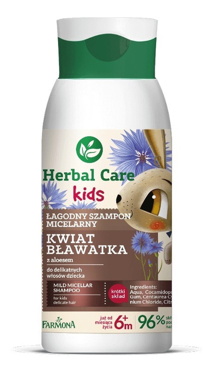 Kids Łagodny Szampon micelarny dla dzieci Kwiat Bławatka
