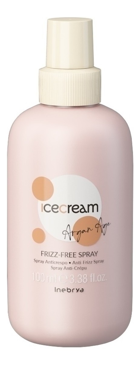 Ice cream argan age ultra lekki spray zapobiegający puszeniu się włosów