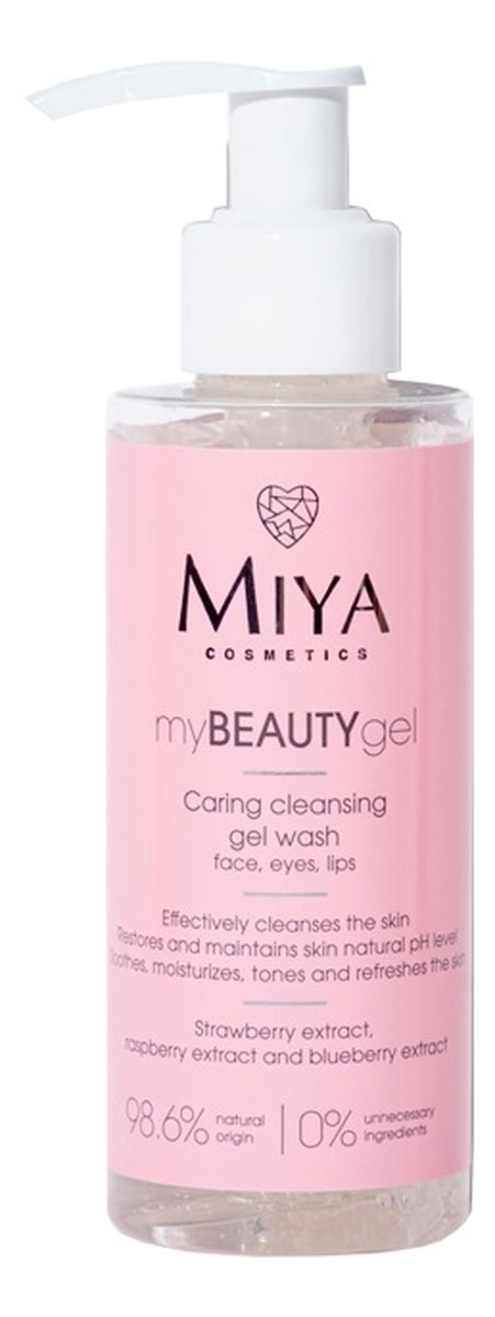 myBEAUTYgel pielęgnujący żel do mycia i oczyszczania twarzy