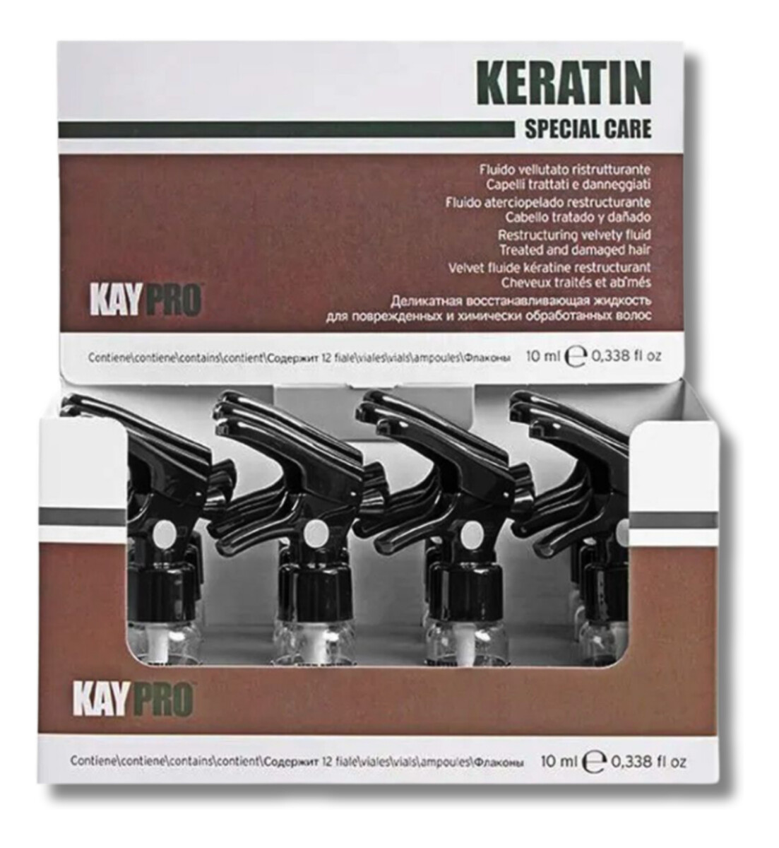 Kuracja regenerującja z keratyną i kolagenem, 12x10ml