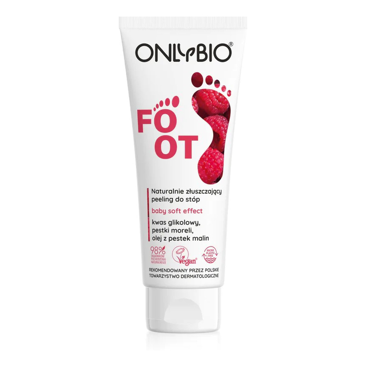 OnlyBio Foot naturalnie złuszczający peeling do stóp 75ml