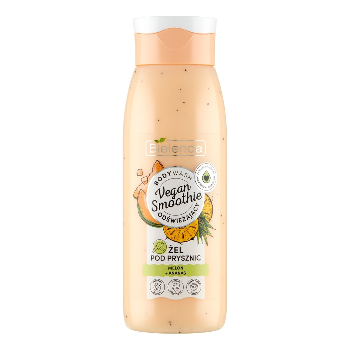 Bielenda Vegan Smoothie Żel pod prysznic odświeżający Melon i Ananas 400g