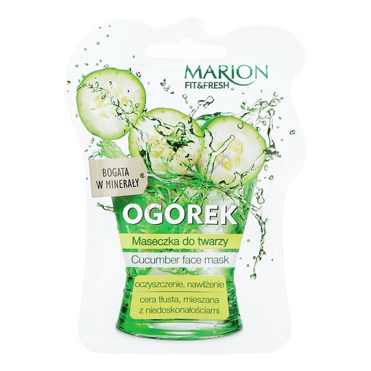 Marion Fit & Fresh maseczka do twarzy cera mieszana Ogórek 7ml