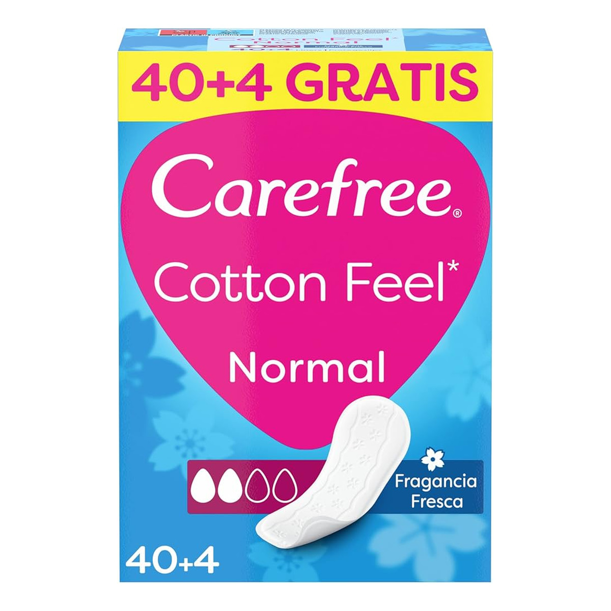 Carefree Wkładki Higieniczne Normal Cotton Fresh 44 szt