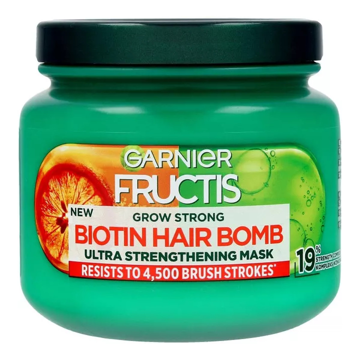 Garnier Fructis Grow Strong Biotin Hair Bomb Wzmacniająca maska do włosów 320ml