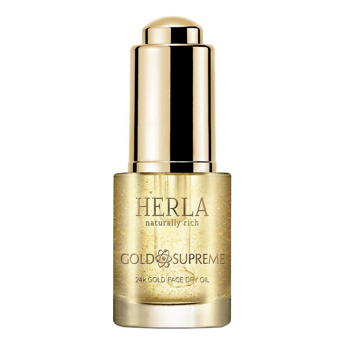 Herla Naturally Rich Gold Supreme 24K liftingujący suchy olejek do twarzy z drobinkami złota 15ml