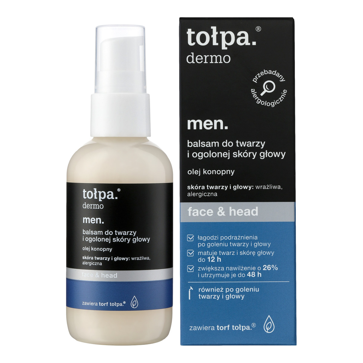 Tołpa Dermo Men Balsam do twarzy i ogolonej skóry głowy face & head 75ml