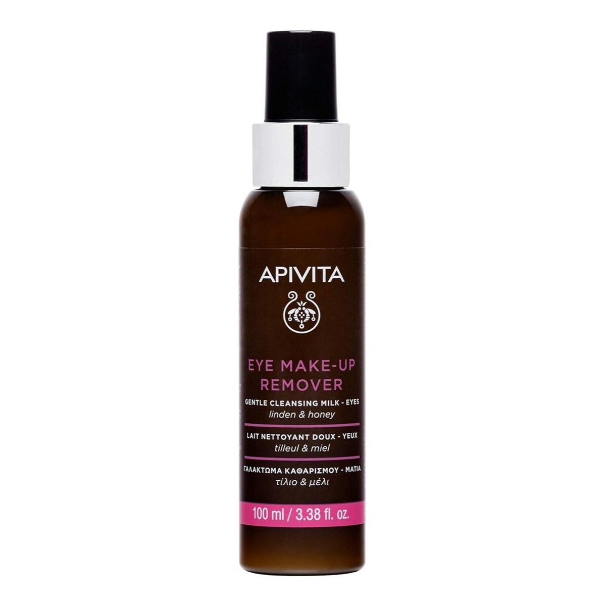 Apivita Eye Make-Up Remover Gentle Cleansing Milk delikatne Mleczko do demakijażu oczu z miodem i lipą 100ml