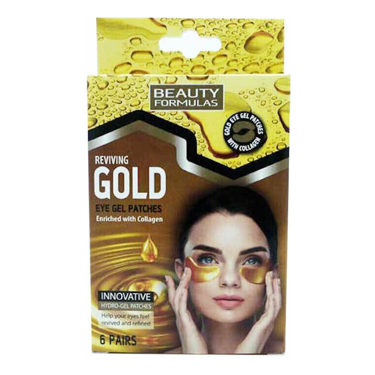 Beauty Formulas Gold Złote Płatki pod oczy 1op.-6 par