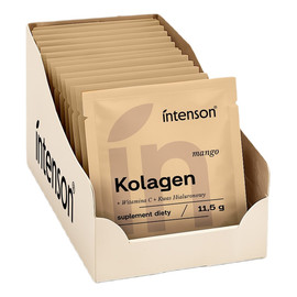 Kolagen + Witamina C + Kwas Hialuronowy suplement diety Mango 20x11.5g