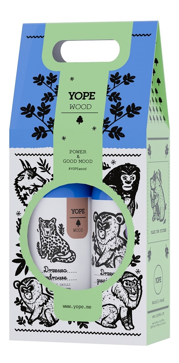 Zestaw naturalny żel pod prysznic drzewo cedrowe 400ml + naturalny szampon do włosów drzewo gwajakowe 300ml