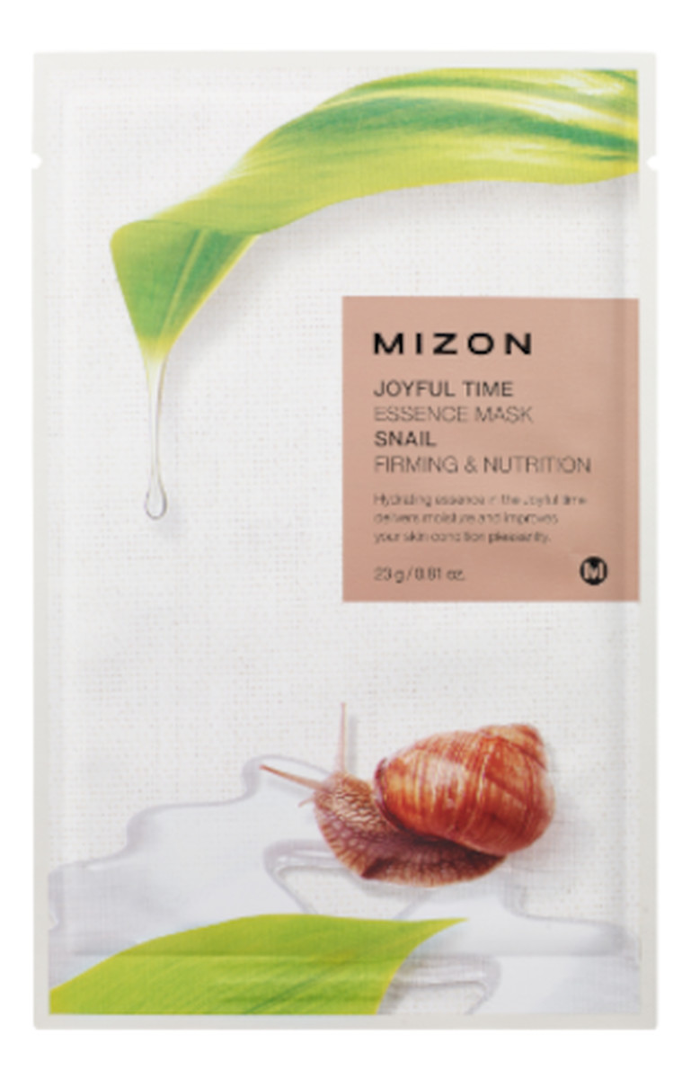 Maska na płacie bawełny Snail